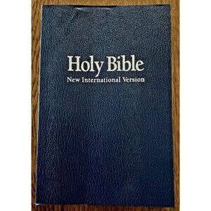 Thinline Holy Bible-NIV by Zondervan 1996 Navy Blue VERY GOOD